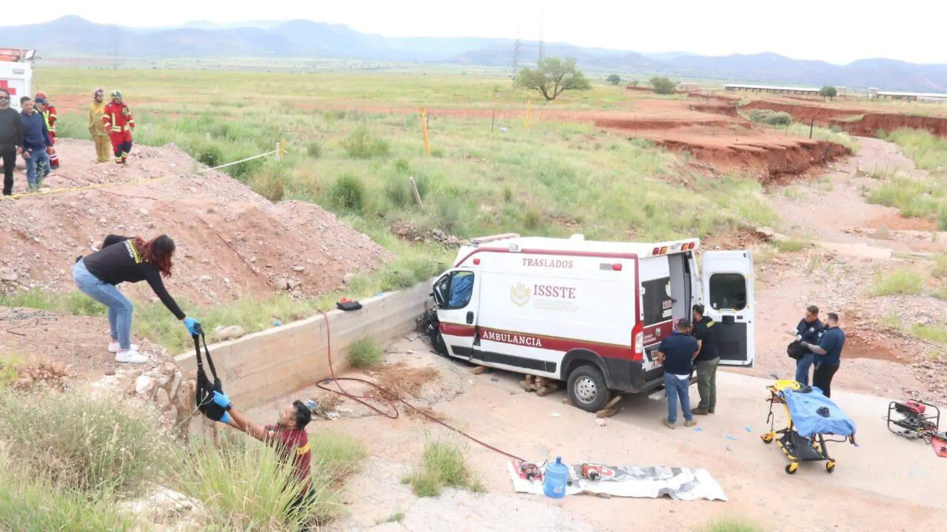 accidente, ambulancia ISSSTE